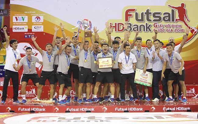 Thái Sơn Nam lần thứ 8 vô địch giải Futsal quốc gia