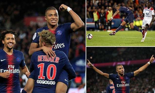 Mbappe ghi 4 bàn trong 13 phút, PSG thắng hoành tráng