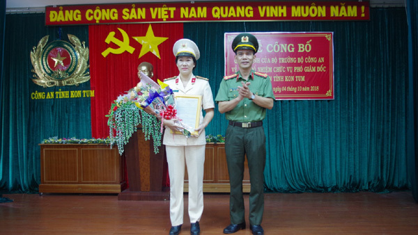 Kon Tum có nữ Phó giám đốc Công an