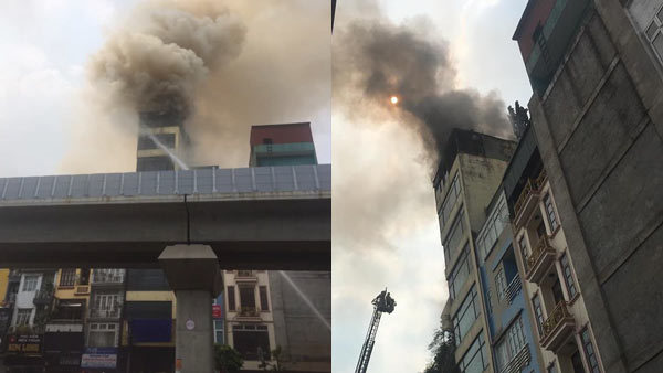 Hà Nội: Chủ quán karaoke hóa vàng rồi bỏ đi, nhà cháy dữ dội