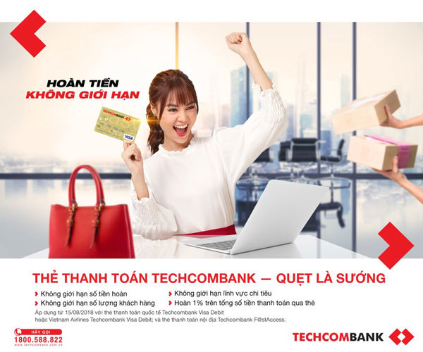 Quẹt thẻ được hoàn tiền, người tiêu dùng thích thú