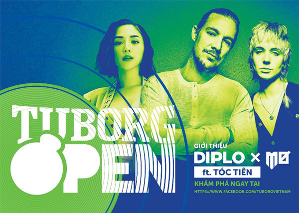 Dàn nghệ sĩ tài năng trong dự án âm nhạc Tuborg OPEN 2018