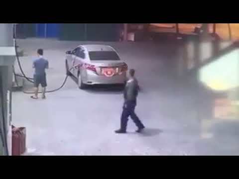 Tài xế ô tô quỵt tiền đổ xăng lúc rạng sáng ở Hà Nội