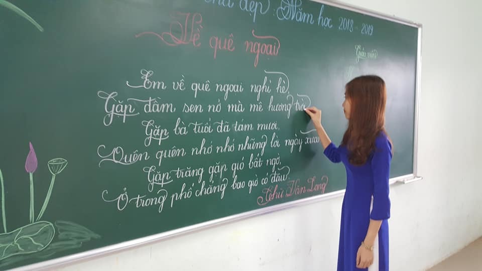 18 bài thi viết chữ đẹp của các cô giáo khiến dân mạng sục sôi