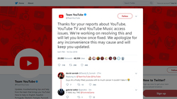 YouTube sập trên toàn cầu, màn hình trắng không video YouTube sập trên toàn cầu, màn hình trắng không video