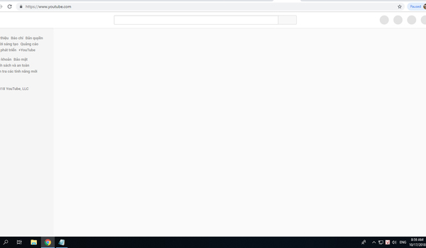 YouTube sập trên toàn cầu, màn hình trắng không video