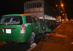 Taxi tông xe tải đậu trên cầu Cần Thơ, 3 người chết tại chỗ