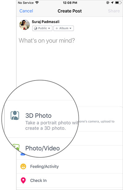 Cách tạo và đăng ảnh 3D cực ngầu lên Facebook