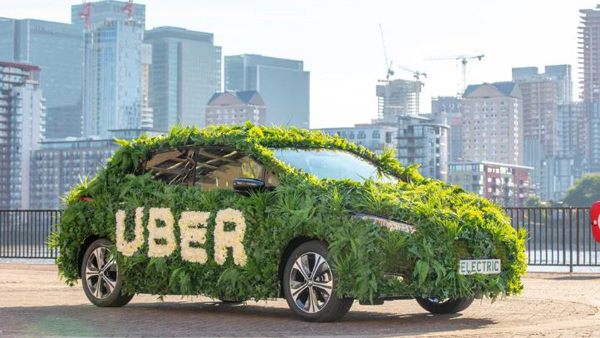 Uber sử dụng hoàn toàn xe điện để đón khách vào năm 2025