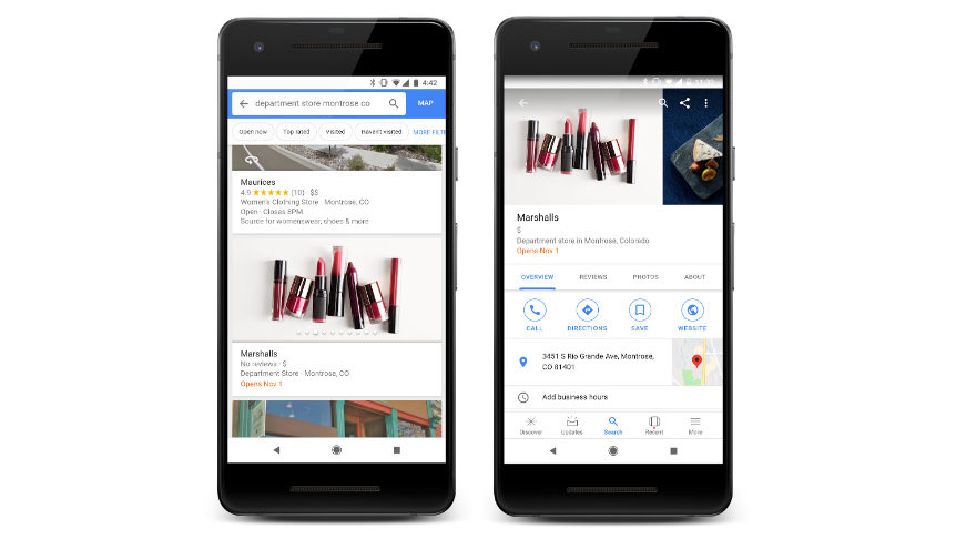 Google Maps cho phép theo dõi địa điểm có khuyến mại giảm giá