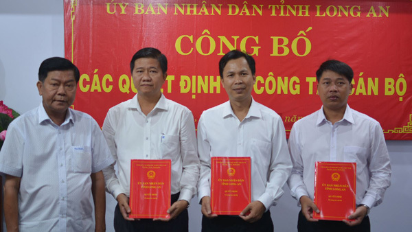 Nhân sự mới Long An, Quảng Ninh, Hà Tĩnh