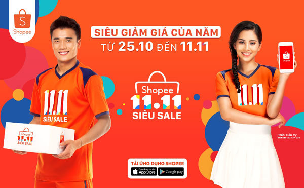 Shopee: Hơn 1.111 thương hiệu giảm giá đến 50%