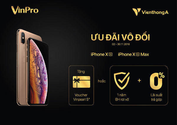 Siêu khuyến mại siêu phẩm iPhone XR, Xs và Xs Max