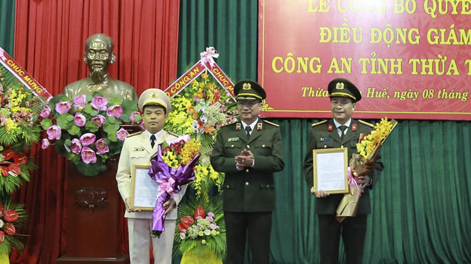 Phó Tư lệnh Bộ Tư lệnh CSCĐ làm Giám đốc Công an Thừa Thiên- Huế