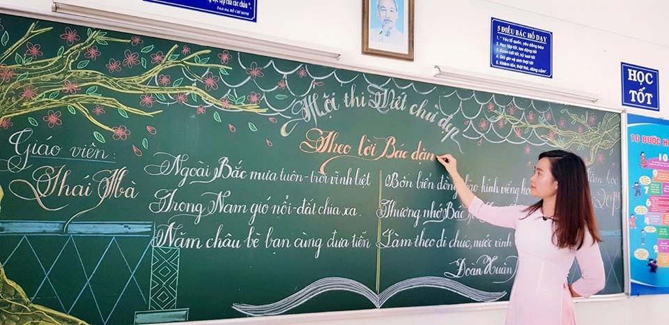 Những bài thi viết chữ đẹp của các cô giáo Vũng Tàu