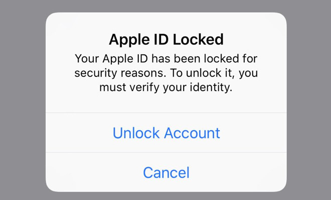 Nhiều người dùng iPhone bất ngờ bị khóa Apple ID