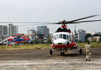 Hai trực thăng Nga trình diễn ấn tượng trên bầu trời Hà Nội