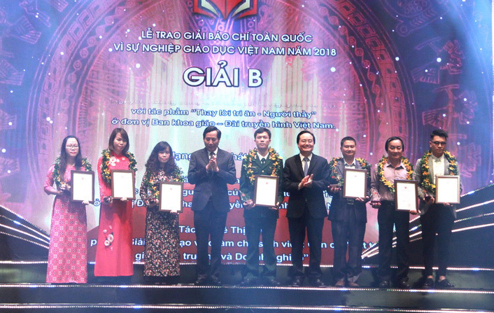 43 tác phẩm đạt giải thưởng báo chí về giáo dục