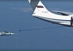Xem chiến cơ tàng hình Nga tiếp nhiên liệu trên không