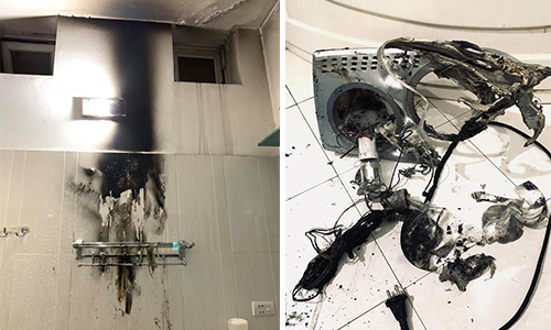 Đèn sưởi nhà tắm phát nổ: Sử dụng sai cách, nguy hiểm khó lường