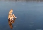 Cái kết đắng của cô gái nhảy xuống hồ nước đóng băng