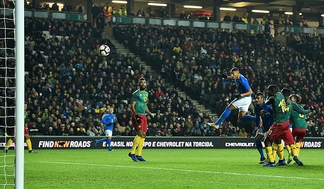 Neymar tịt ngòi, Brazil thắng nhọc Cameroon nhờ ngôi sao lạ