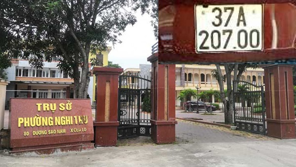 Nghệ An: Xe CRV của Trưởng công an phường gắn biển giả