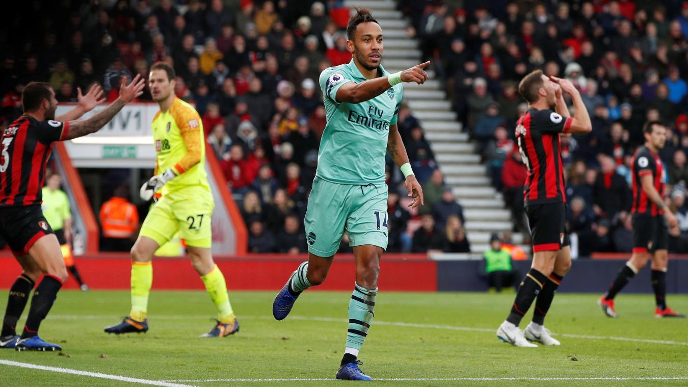 Aubameyang tỏa sáng, Arsenal đả bại Bournemouth