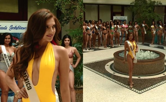 Minh Tú nóng bỏng trong phần thi bikini tại Hoa hậu Siêu quốc gia