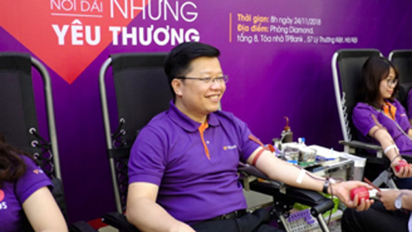 Gần 2.000 nhân viên TPBank tham gia hiến máu nhân đạo