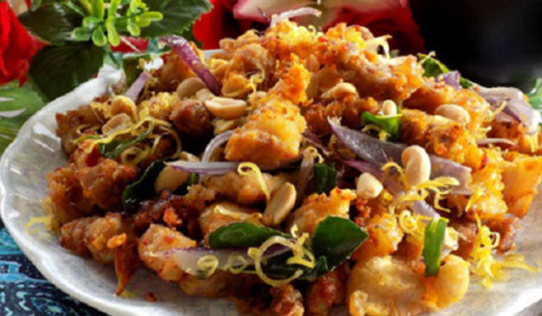 Thịt ba chỉ chiên sả lạ mà ngon