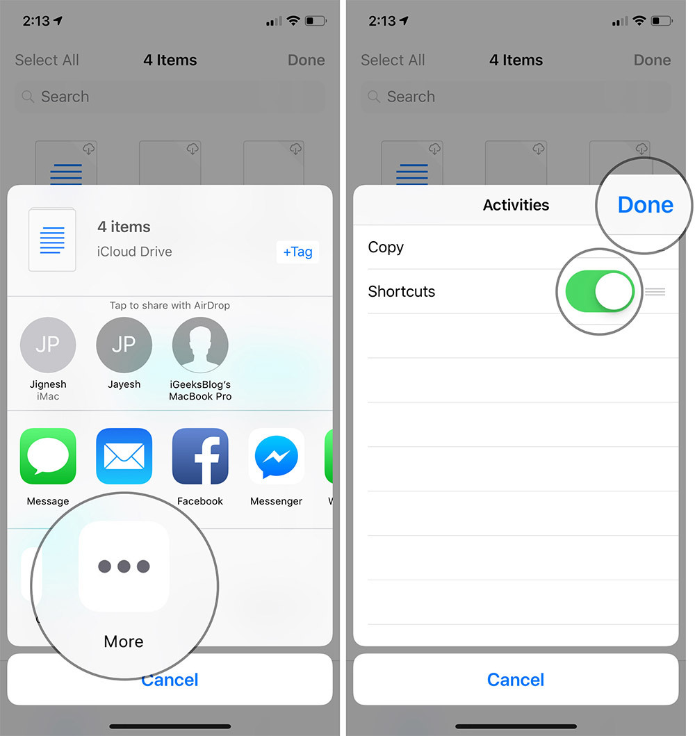 Cách dùng tính năng nén và giải nén file có sẵn trên iOS 12