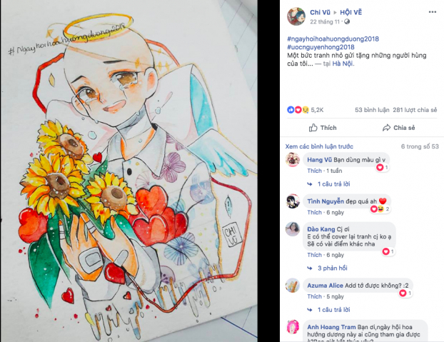 Đăng ảnh chụp hoa hướng dương trên Facebook có giúp bệnh nhi được nhận 30.000đ?