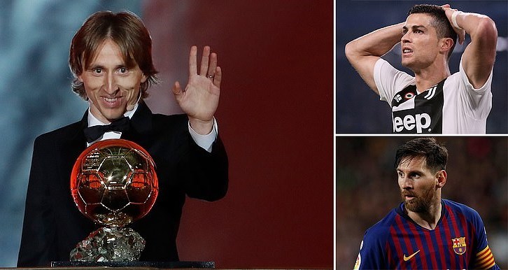 Qua mặt Messi và Ronaldo, Modric đoạt Quả bóng Vàng 2018