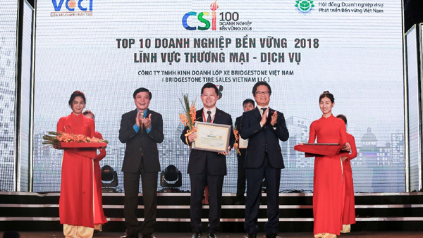Bridgestone Việt Nam- 3 năm liền Top 10 DN phát triển bền vững
