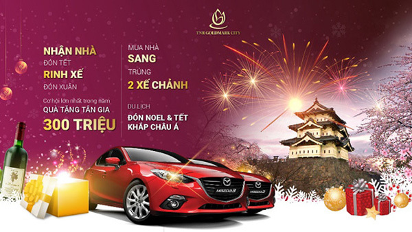 Mua Goldmark City, cơ hội trúng xe Mazda 3