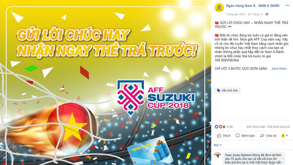 Gửi lời chúc đến đội tuyển Việt Nam, nhận ngay quà tặng