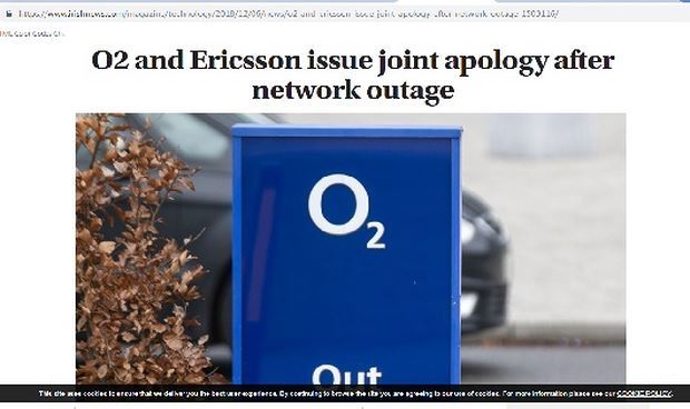 Ericsson xác nhận sự cố sập mạng và xin lỗi người dùng
