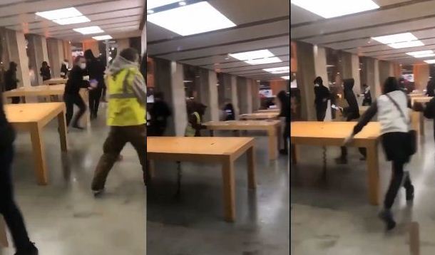Cửa hàng Apple Store bị cướp sạch trong vụ biểu tình tại Pháp