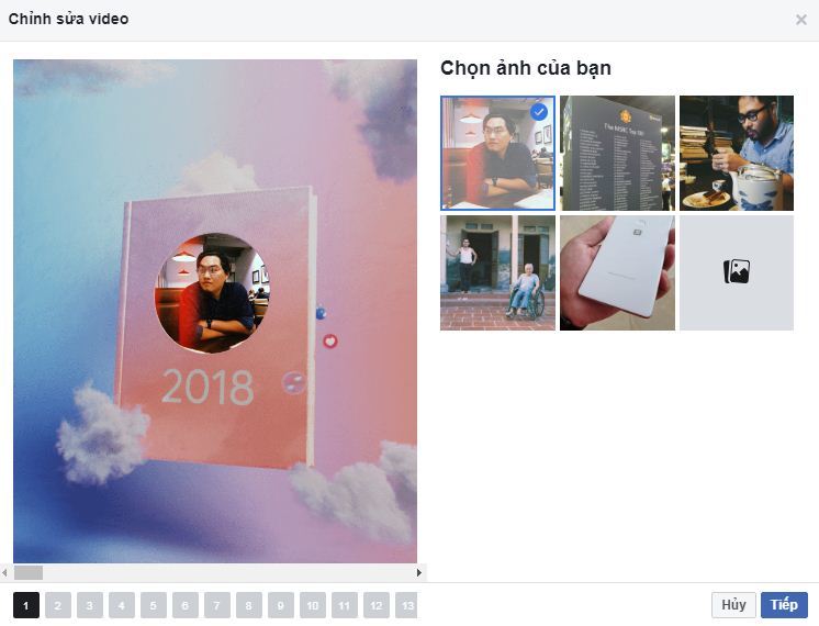 Cách tạo video hot trend “Một năm trên Facebook”