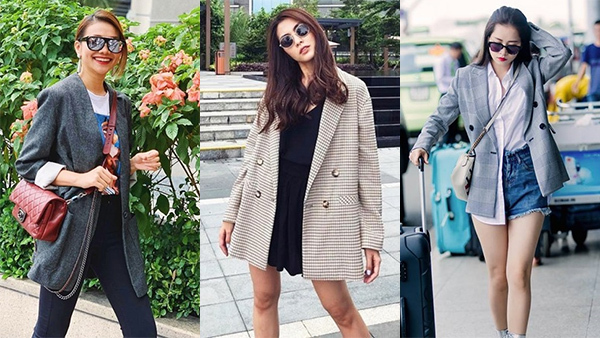 Thanh Hằng, Tăng Thanh Hà biến hóa với mốt áo blazer