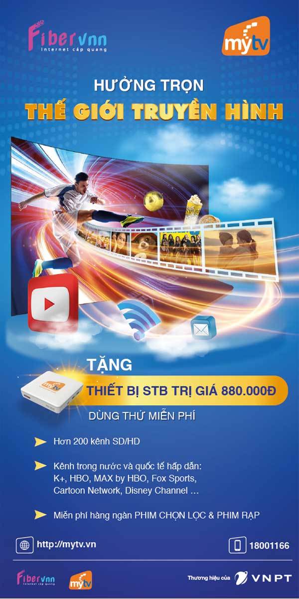 Cổ vũ tuyển Việt Nam, MyTV miễn phí đầu thu HD