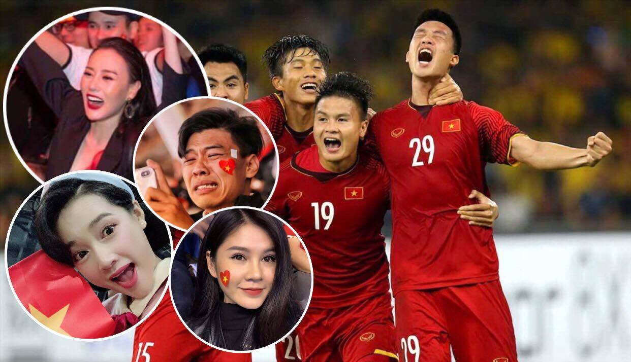Sao bật khóc, 'đi bão' trắng đêm mừng Việt Nam vô địch AFF Cup 2018