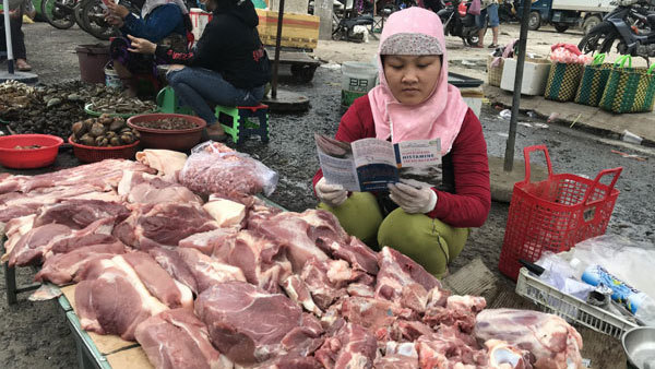 Cách phân biệt thịt lợn sạch và thịt nhiễm giun sán