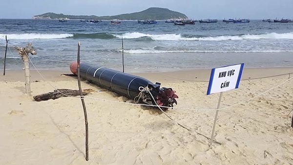 Quả ngư lôi mắc lưới ngư dân Phú Yên là của Trung Quốc