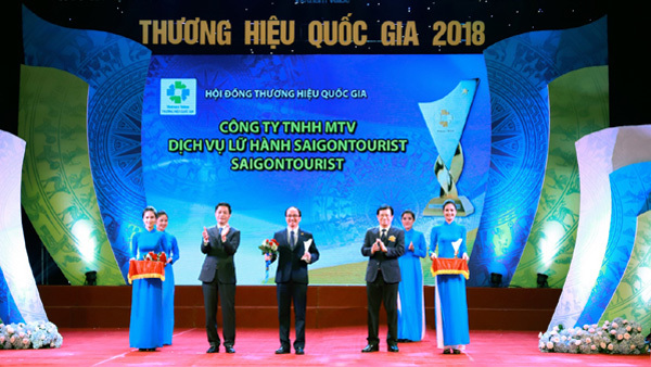 Lữ hành Saigontourist đạt Thương hiệu Quốc gia 2018