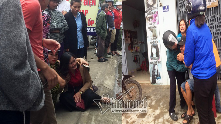 Xe tải lùi bất thình lình đè chết người phụ nữ đi xe máy