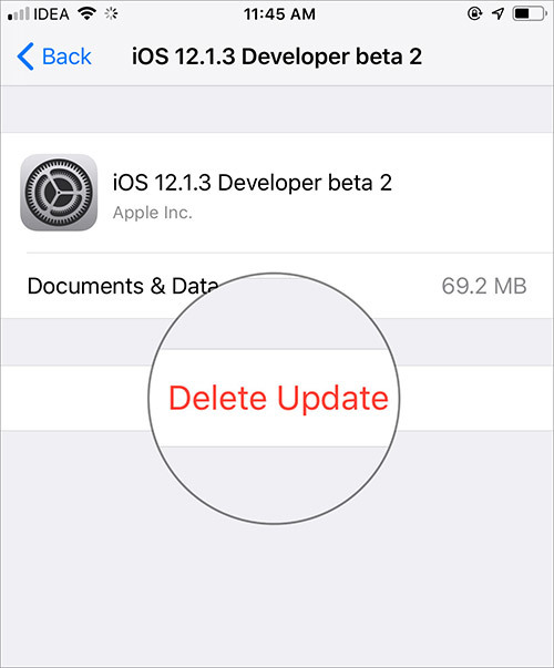 Cách hủy ngang quá trình cập nhật iOS trên iPhone, iPad