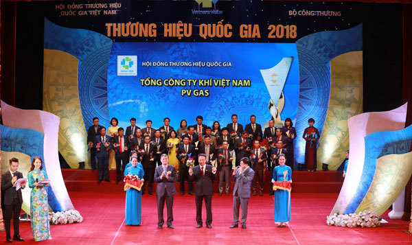 PV GAS được vinh danh Thương hiệu Quốc gia 2018