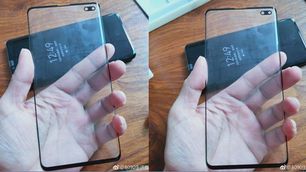 Hình ảnh cho thấy Galaxy S10+ của Samsung sẽ có màn hình đục lỗ